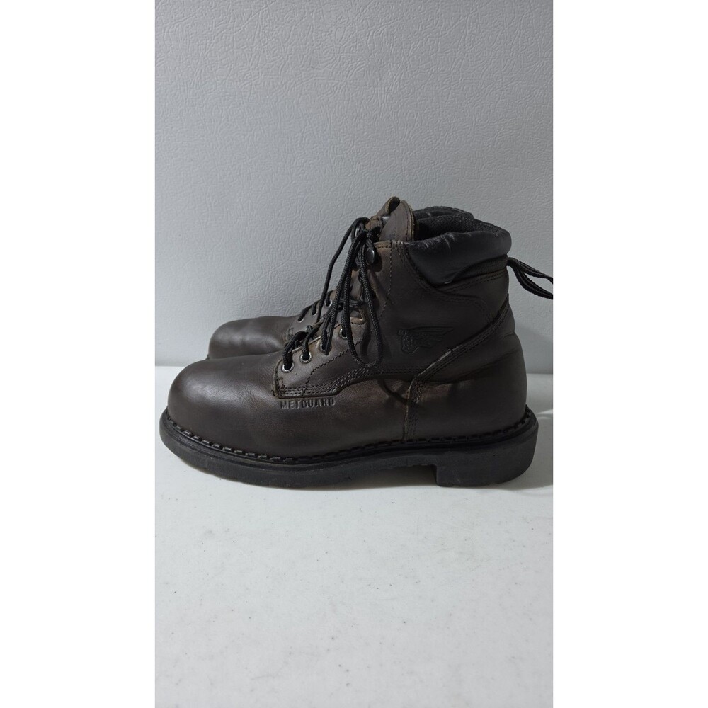 Red Wing Boots 4433 Mens 8 H Supersole Steel Toe Metatarsal Guard Work Boots